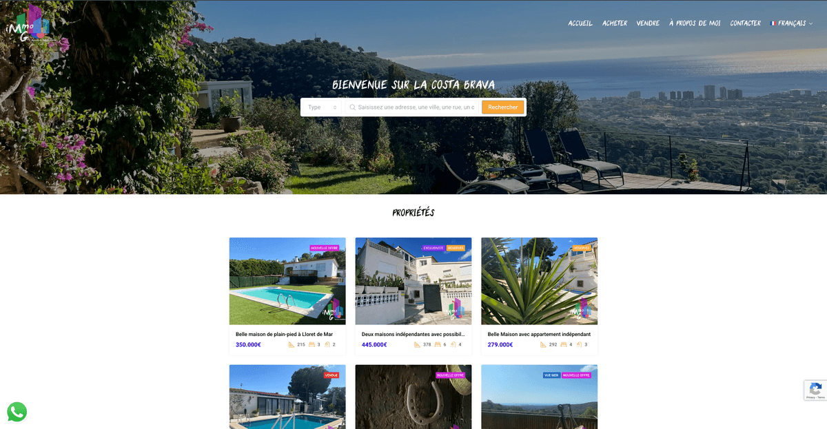 Real Estate Website for French-Speaking Clients